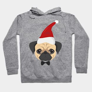 Christmas Santa Pug Hoodie